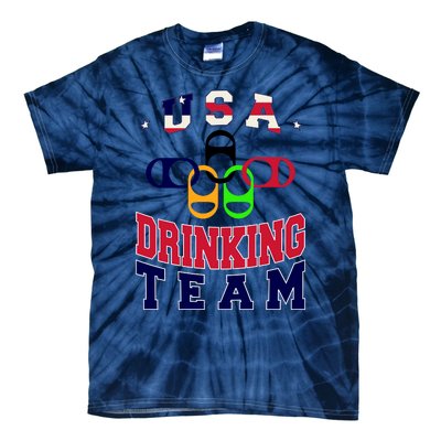 USA Drinking Team Sport Tie-Dye T-Shirt