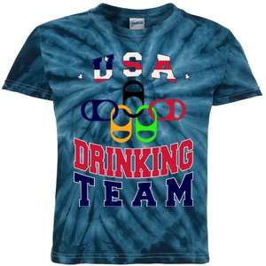 USA Drinking Team Sport Kids Tie-Dye T-Shirt