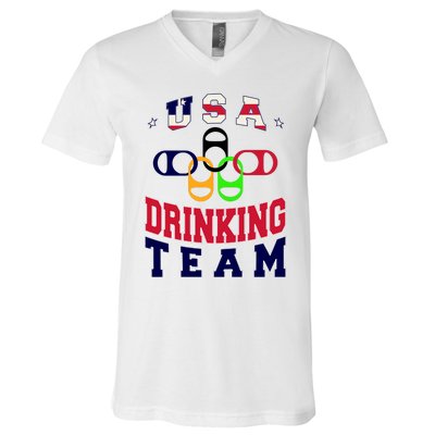 USA Drinking Team Sport V-Neck T-Shirt