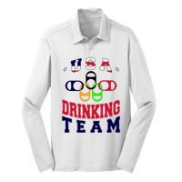 USA Drinking Team Sport Silk Touch Performance Long Sleeve Polo