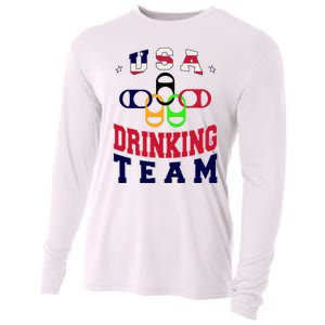 USA Drinking Team Sport Cooling Performance Long Sleeve Crew