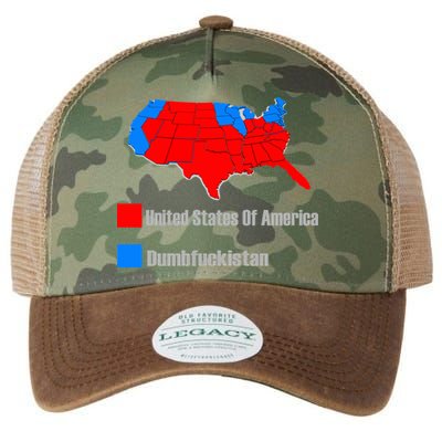 USA DUMBFUCKISTAN ELECTION MAP - Republicans Trump Legacy Tie Dye Trucker Hat