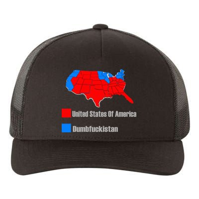 USA DUMBFUCKISTAN ELECTION MAP - Republicans Trump Yupoong Adult 5-Panel Trucker Hat