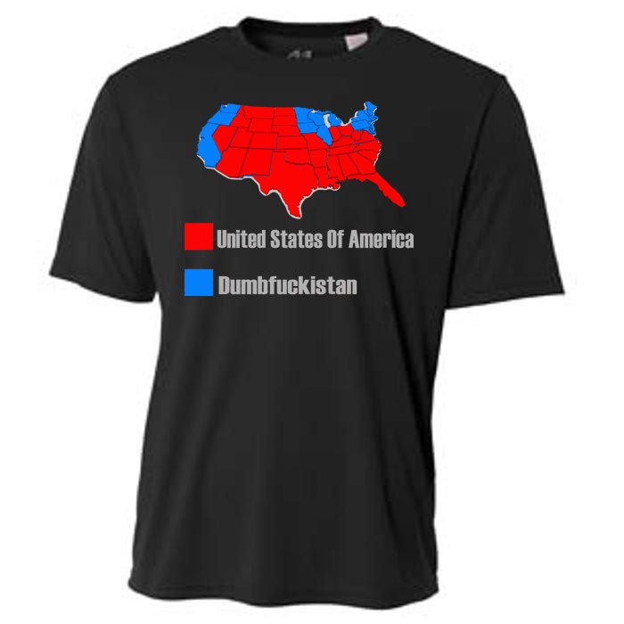 USA DUMBFUCKISTAN ELECTION MAP - Republicans Trump Cooling Performance Crew T-Shirt