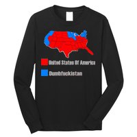 USA DUMBFUCKISTAN ELECTION MAP - Republicans Trump Long Sleeve Shirt