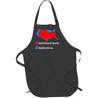 USA DUMBFUCKISTAN ELECTION MAP - Republicans Trump Full-Length Apron With Pockets