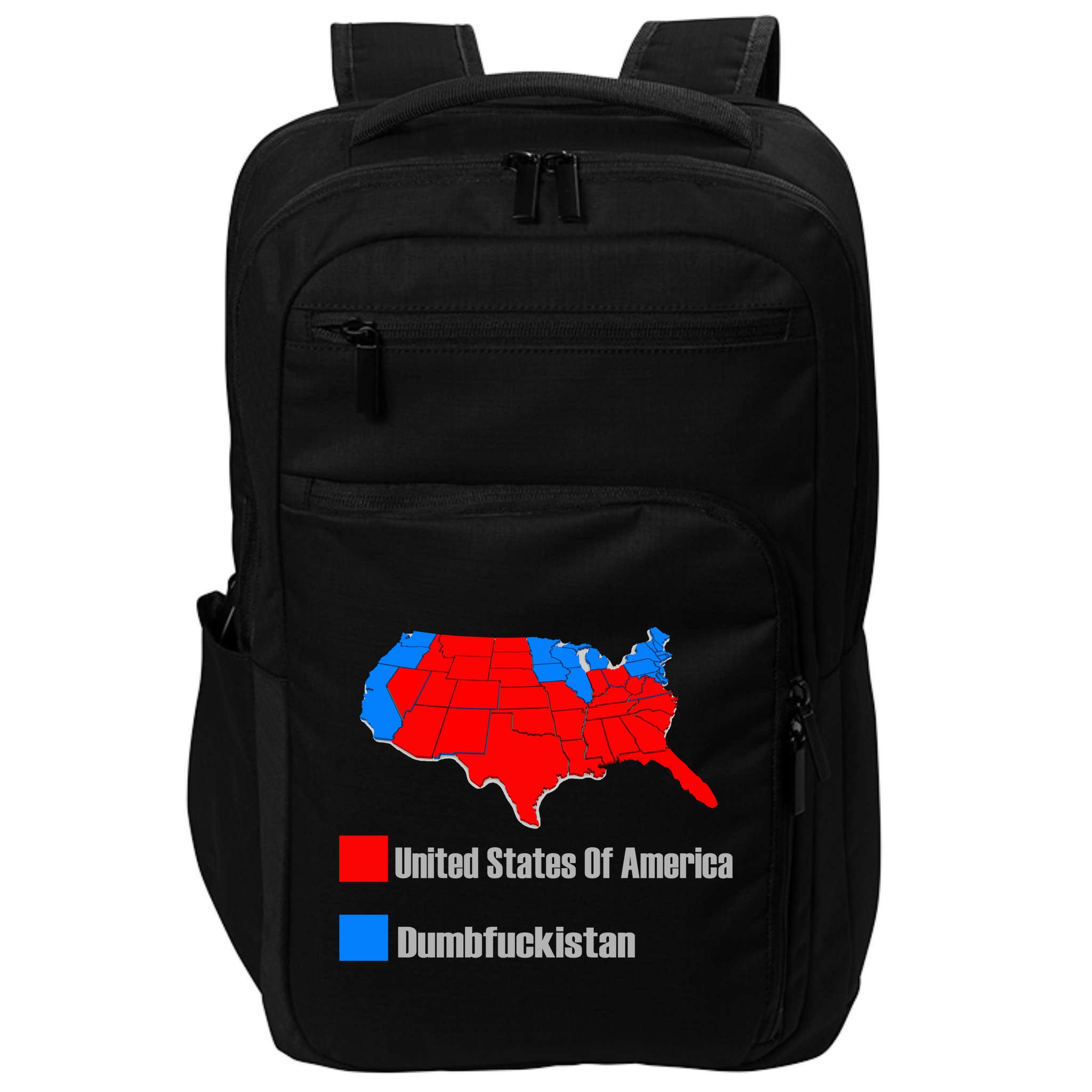 USA DUMBFUCKISTAN ELECTION MAP - Republicans Trump Impact Tech Backpack