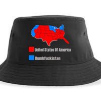 USA DUMBFUCKISTAN ELECTION MAP - Republicans Trump Sustainable Bucket Hat