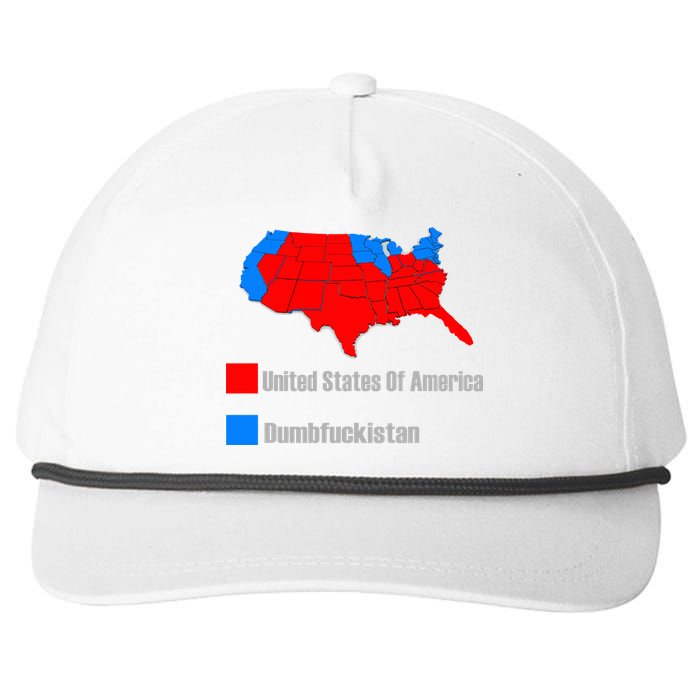 USA DUMBFUCKISTAN ELECTION MAP - Republicans Trump Snapback Five-Panel Rope Hat