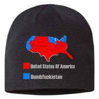 USA DUMBFUCKISTAN ELECTION MAP - Republicans Trump Sustainable Beanie