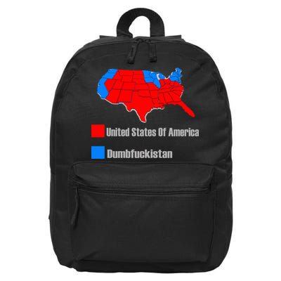 USA DUMBFUCKISTAN ELECTION MAP - Republicans Trump 16 in Basic Backpack