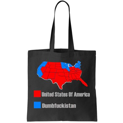 USA DUMBFUCKISTAN ELECTION MAP - Republicans Trump Tote Bag