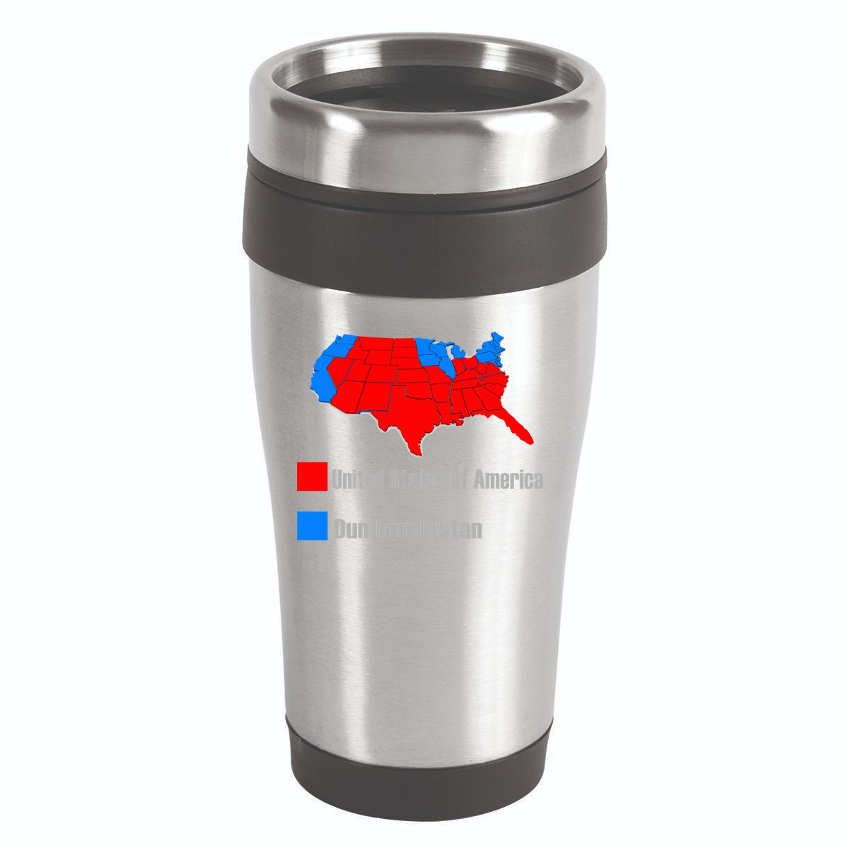 USA DUMBFUCKISTAN ELECTION MAP - Republicans Trump 16oz Travel Tumbler