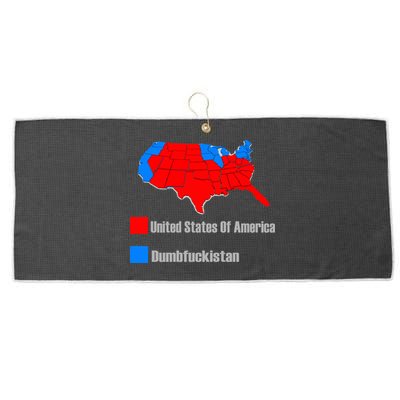 USA DUMBFUCKISTAN ELECTION MAP - Republicans Trump Large Microfiber Waffle Golf Towel