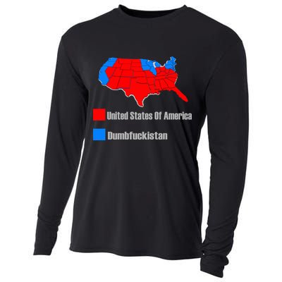 USA DUMBFUCKISTAN ELECTION MAP - Republicans Trump Cooling Performance Long Sleeve Crew