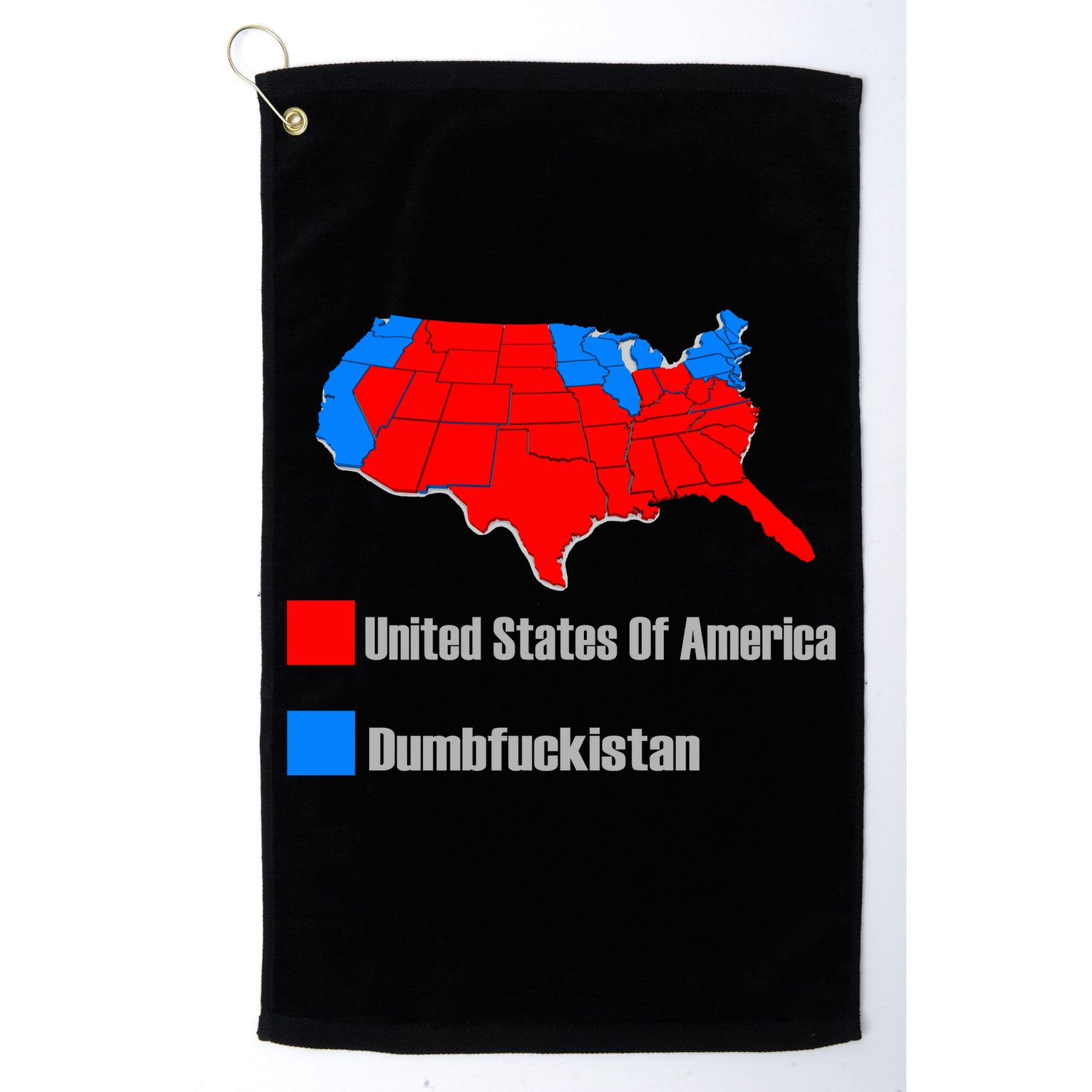 USA DUMBFUCKISTAN ELECTION MAP - Republicans Trump Golf Towel