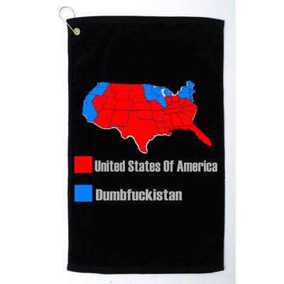 USA DUMBFUCKISTAN ELECTION MAP - Republicans Trump Platinum Collection Golf Towel