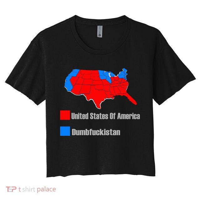 USA DUMBFUCKISTAN ELECTION MAP - Republicans Trump Crop Top