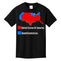 USA DUMBFUCKISTAN ELECTION MAP - Republicans Trump Kids T-Shirt