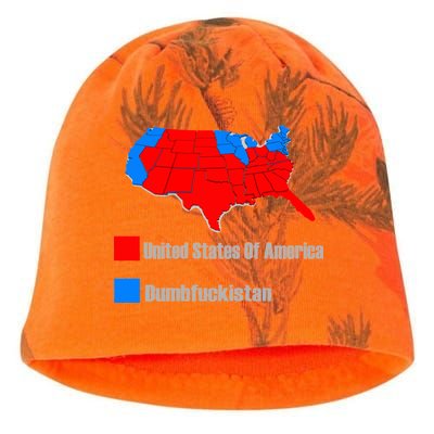 USA DUMBFUCKISTAN ELECTION MAP - Republicans Trump Kati - Camo Knit Beanie