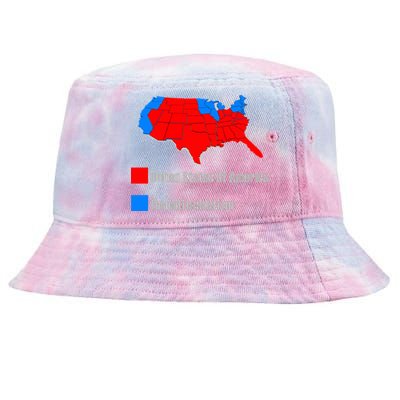 USA DUMBFUCKISTAN ELECTION MAP - Republicans Trump Tie-Dyed Bucket Hat