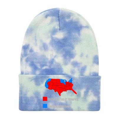 USA DUMBFUCKISTAN ELECTION MAP - Republicans Trump Tie Dye 12in Knit Beanie