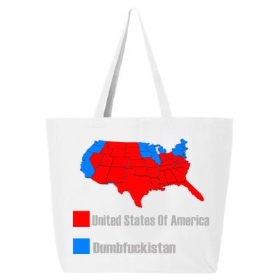 USA DUMBFUCKISTAN ELECTION MAP - Republicans Trump 25L Jumbo Tote