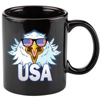 USA Eagle 11oz C Handle Ceramic Mug
