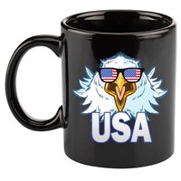 USA Eagle 11oz C Handle Ceramic Mug