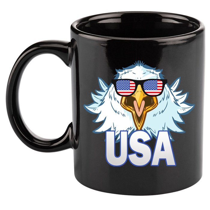 USA Eagle 11oz C Handle Ceramic Mug