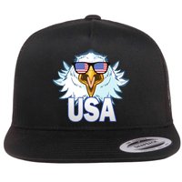 USA Eagle Flat Bill Trucker Hat