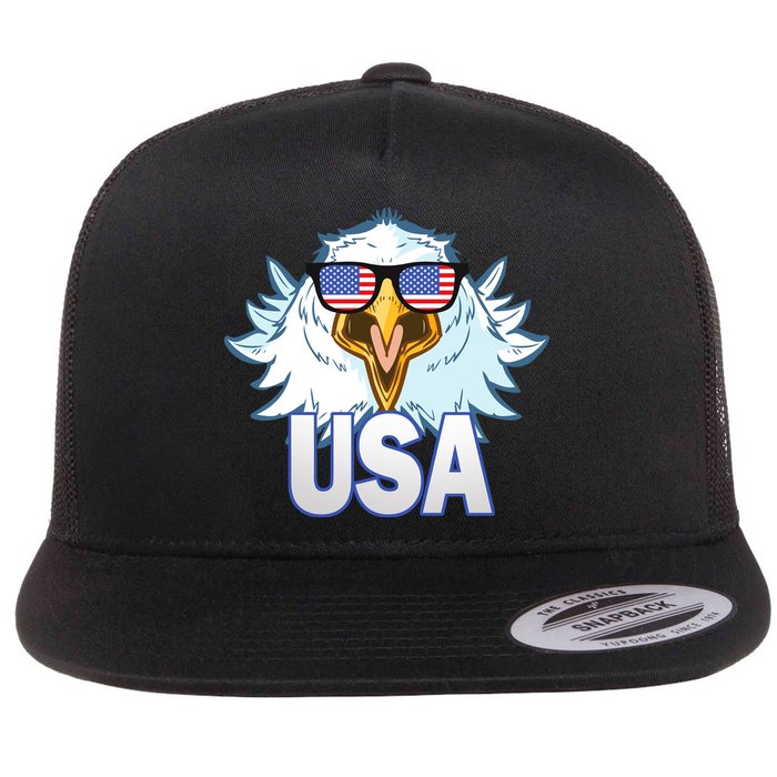 USA Eagle Flat Bill Trucker Hat