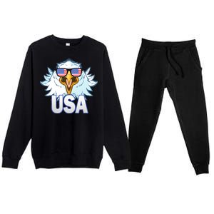 USA Eagle Premium Crewneck Sweatsuit Set