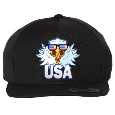 USA Eagle Wool Snapback Cap