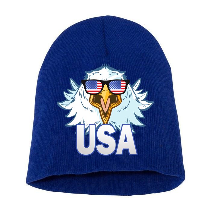 USA Eagle Short Acrylic Beanie