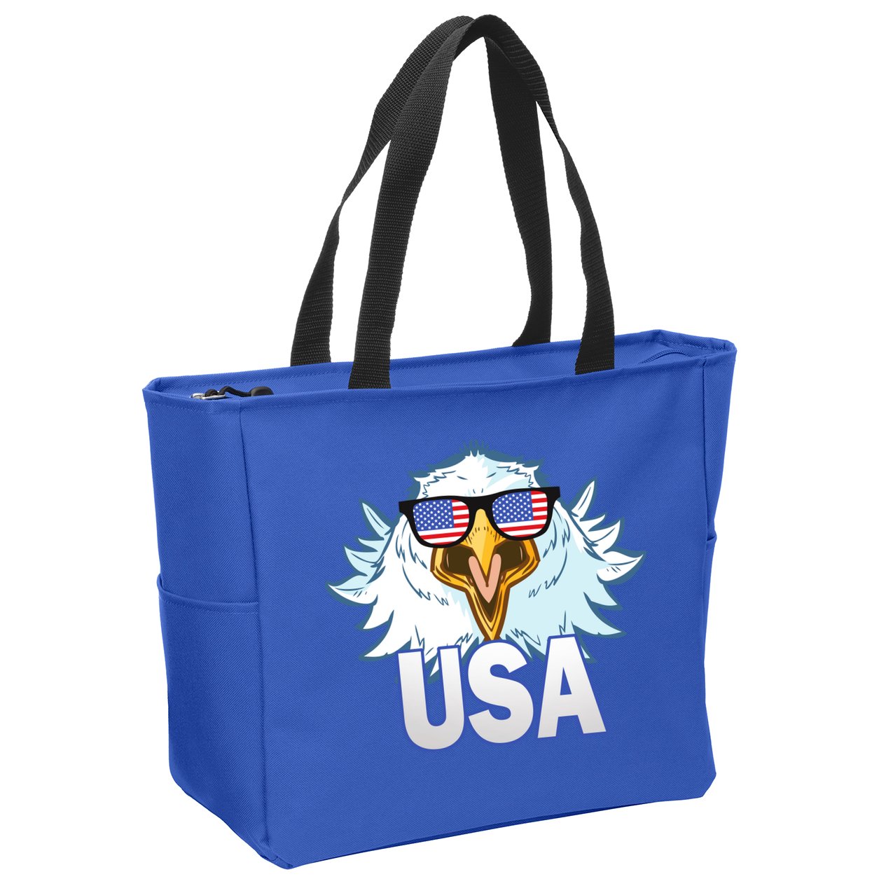 USA Eagle Zip Tote Bag