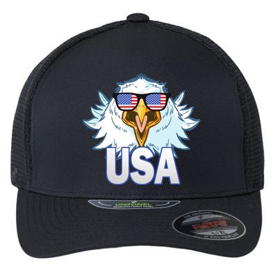 USA Eagle & Shield Flexfit Unipanel Trucker Cap