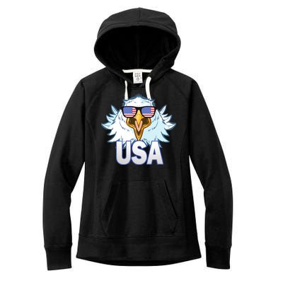 USA Eagle & Shield Women's Fleece Hoodie