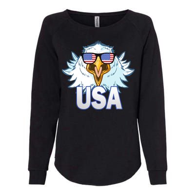 USA Eagle & Shield Womens California Wash Sweatshirt