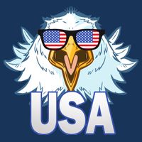 USA Eagle & Shield 7 Panel Mesh Trucker Snapback Hat