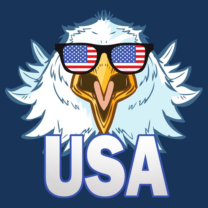 USA Eagle & Shield 7 Panel Mesh Trucker Snapback Hat