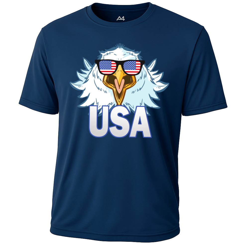 USA Eagle & Shield Cooling Performance Crew T-Shirt