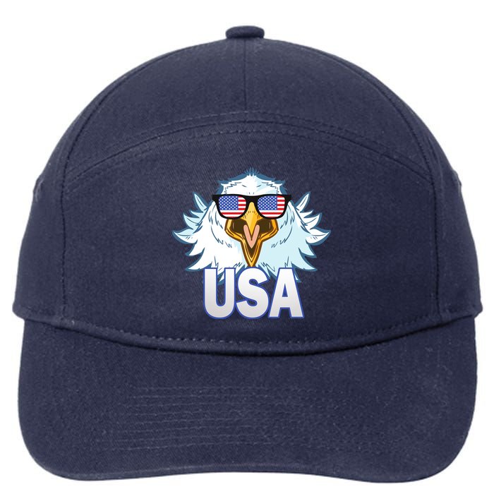 USA Eagle & Shield 7-Panel Snapback Hat