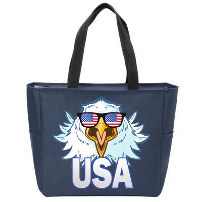 USA Eagle & Shield Zip Tote Bag