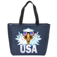 USA Eagle & Shield Zip Tote Bag