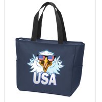 USA Eagle & Shield Zip Tote Bag