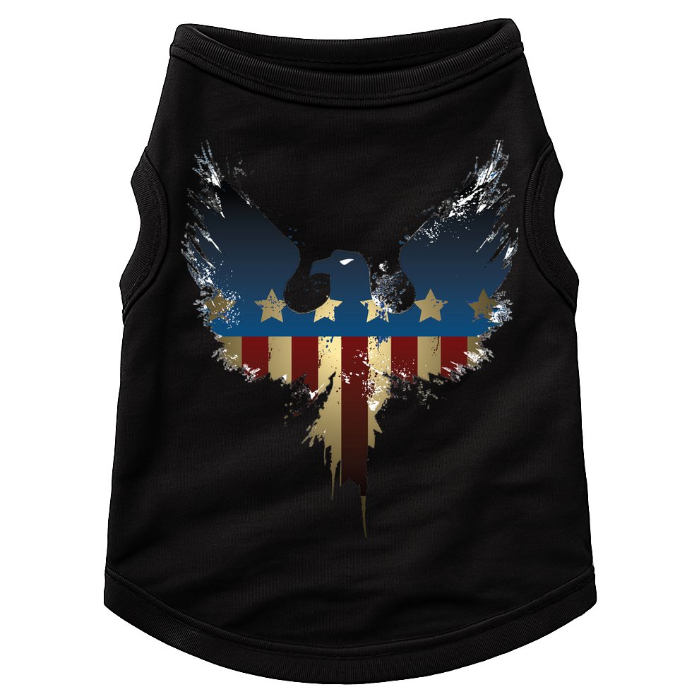 USA Eagle American Flag Grunge Doggie Tank