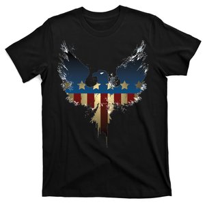 USA Eagle American Flag Grunge T-Shirt