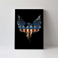 USA Eagle American Flag Grunge Canvas