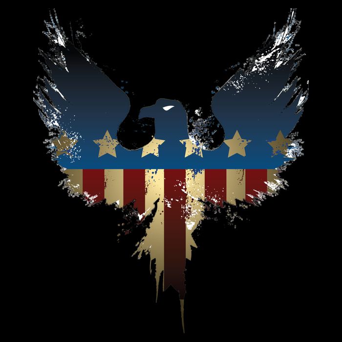 USA Eagle American Flag Grunge Cooling Performance Long Sleeve Crew